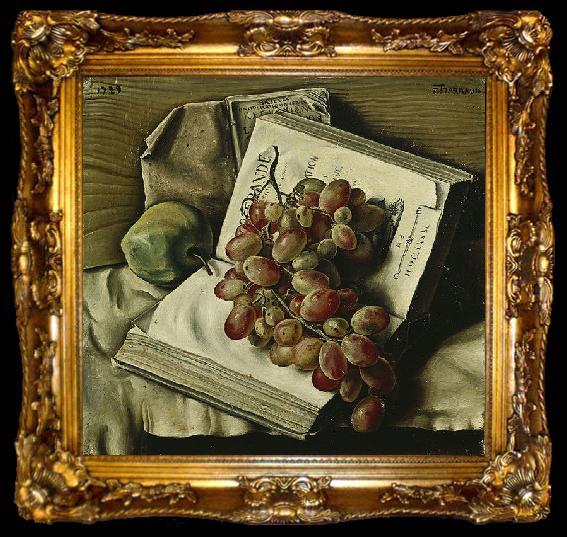 framed  Francis Barraud Nature morte aux raisins, ta009-2